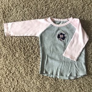☘️ Notre Dame 2T Baseball Shirt ☘️